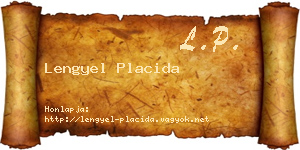 Lengyel Placida névjegykártya