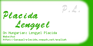 placida lengyel business card